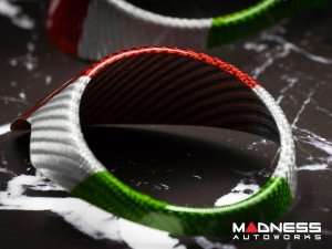 Alfa Romeo Giulia Interior Air Vent Trim Kit - Carbon Fiber - Front + Rear - set of 4 - Italian Theme Alfa Romeo Giulia Interior Air Vent Trim Kit - Carbon Fiber - Front + Rear - set of 4 - Italian Theme